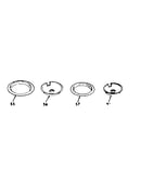 Optional porcelain pan and chrome ring kit no. 8067120