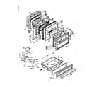 Kenmore 6286668391 door and latch mechanism assemblies diagram