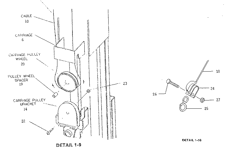 Lower pulley assembly
