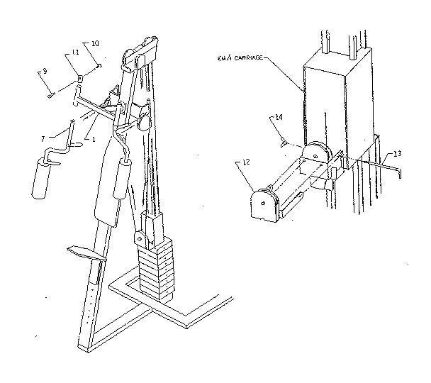 Right hand arm assembly