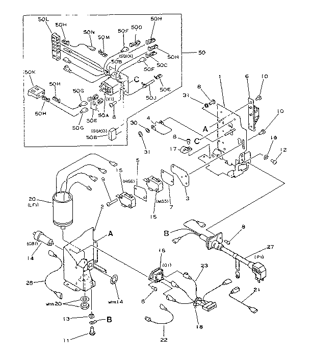 Power cord terminal assembly (15v)