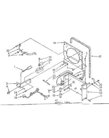 Frame and control parts