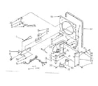 Kenmore 106855400 frame and control parts diagram