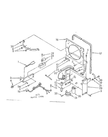 Frame and control parts