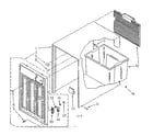 Kenmore 106855400 cabinet parts diagram
