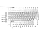 Sears 16153740 key board mechanism diagram
