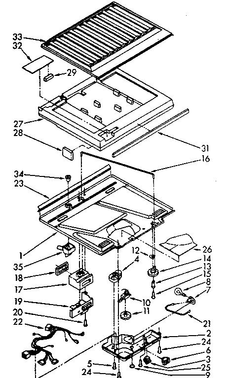 Compartment separator parts