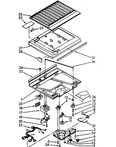Compartment separator parts