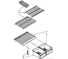 Kenmore 1068676371 shelf parts diagram