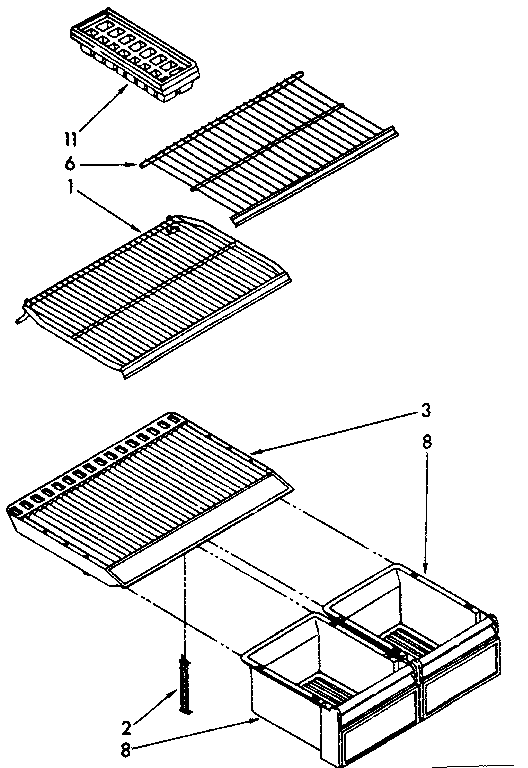 Shelf parts