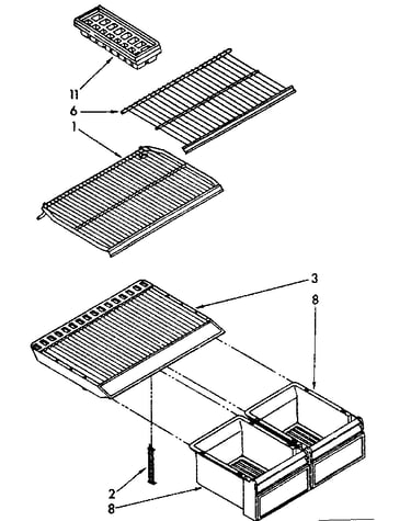 Shelf parts