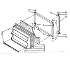 Kenmore 1068676351 freezer door parts diagram