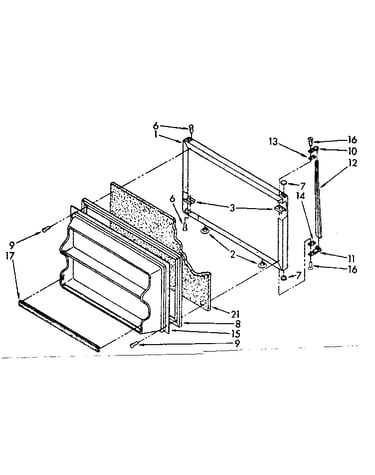 Freezer door parts