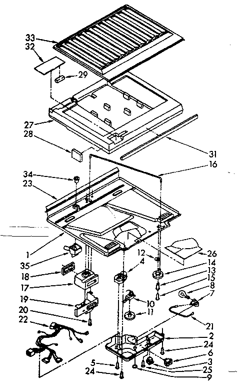 Compartment separator parts