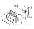 Kenmore 1068776351 freezer door parts diagram