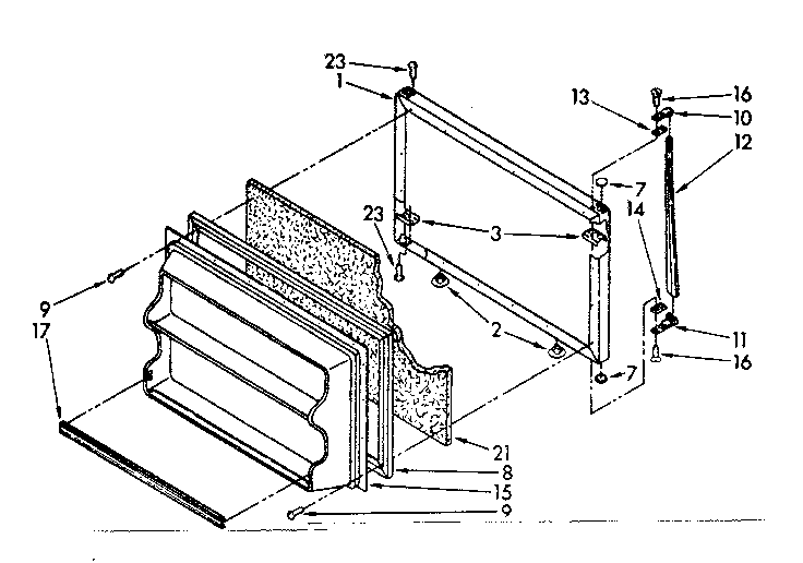 Freezer door parts