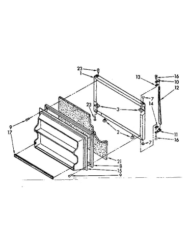 Freezer door parts