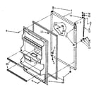 Kenmore 1068776331 refrigerator door parts diagram