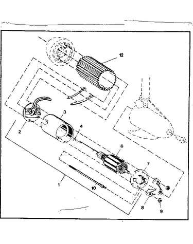 Electrical motor assembly & parts list