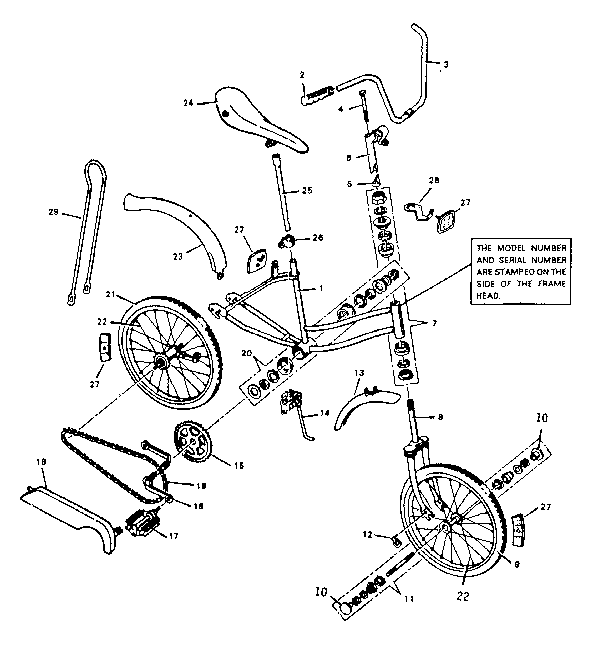 Girl's hi rise bicycle