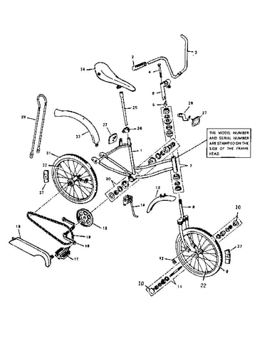 Girl's hi rise bicycle