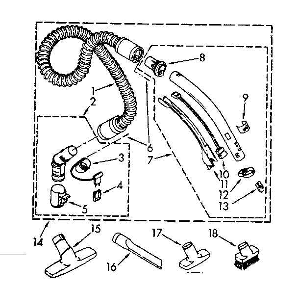 HOSE AND ATTACHMENT PARTS