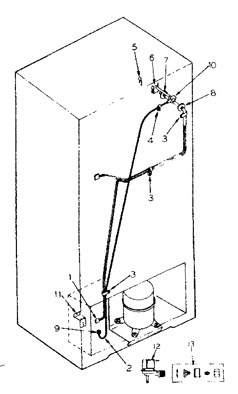 Ice maker installation parts