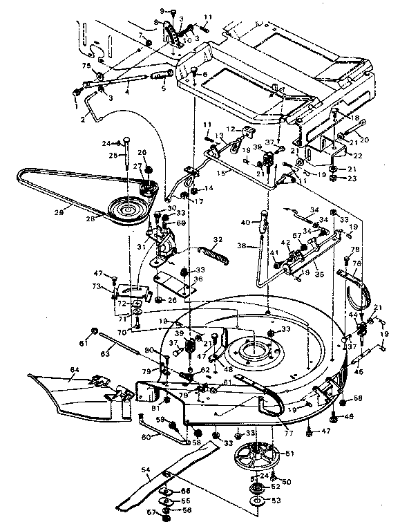 MOWER HOUSING