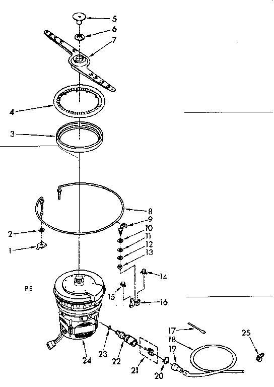 Heater, pump and lower sprayarm parts