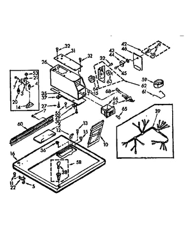 Top and console assembly