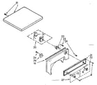 Kenmore 11089390830 top and console parts diagram