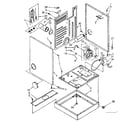 Kenmore 11086379730 cabinet and motor parts diagram