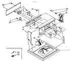 Kenmore 11087379730 top and control panel parts diagram