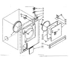 Kenmore 11087379630 front panel and door parts diagram