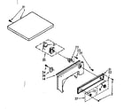 Kenmore 11088416830 top and console parts diagram
