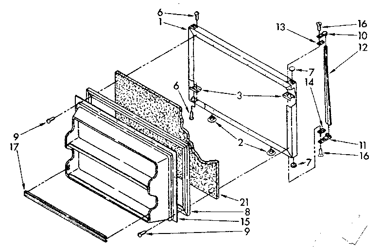 Freezer door parts