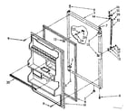 Kenmore 1068364740 refrigerator door parts diagram