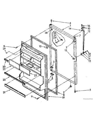 Refrigerator door parts