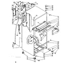 Kenmore 1068668161 cabinet parts diagram