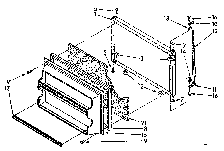 Freezer door parts