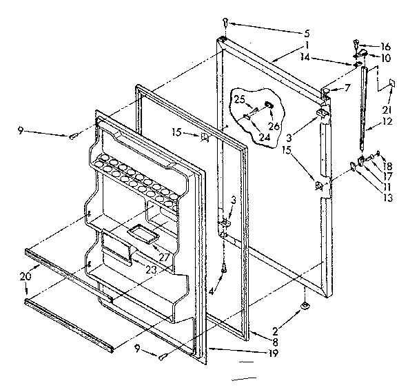 REFRIGERATOR DOOR PARTS