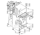 Kenmore 1068668133 cabinet parts diagram