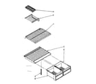 Kenmore 1068668173 shelf parts diagram