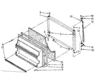 Kenmore 1068668173 freezer door parts diagram