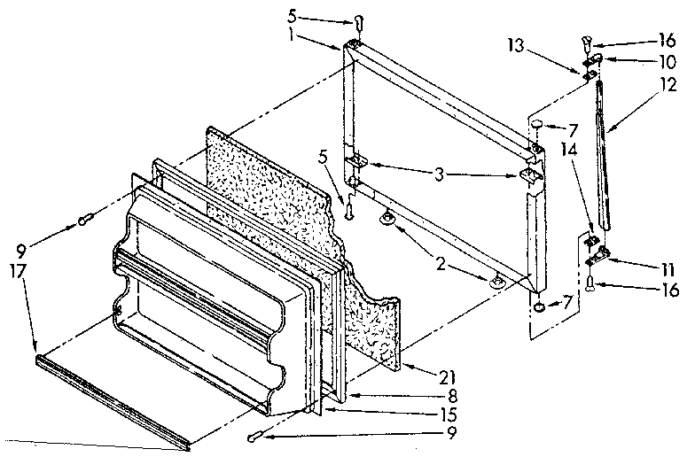 Freezer door parts