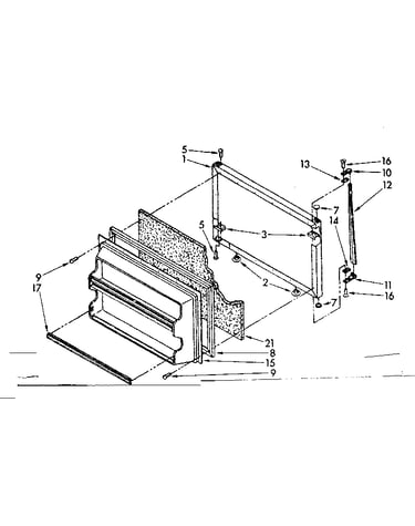 Freezer door parts