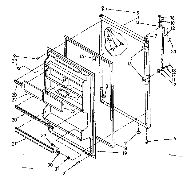 REFRIGERATOR DOOR PARTS