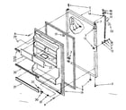 Kenmore 1068668170 refrigerator door parts diagram