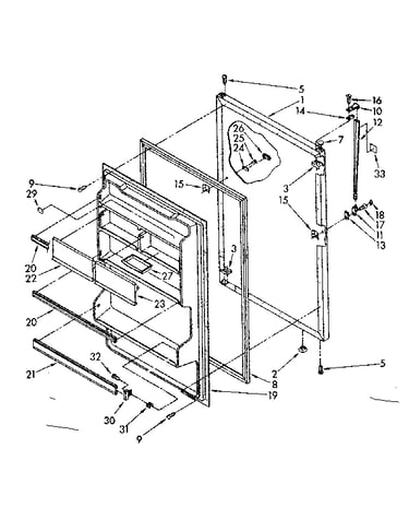Refrigerator door parts