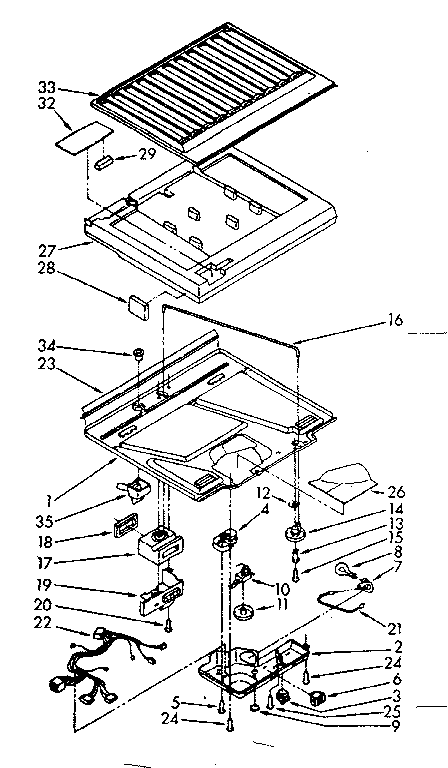 Compartment separator parts